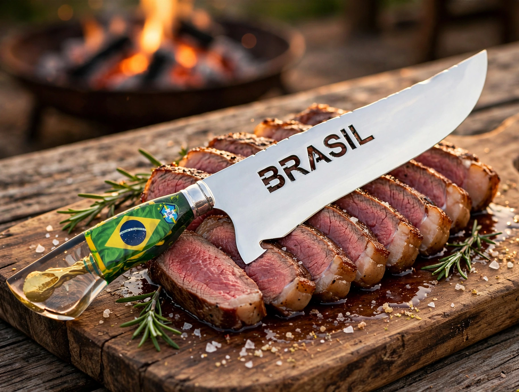 Foto de Faca Personalizada - Brasil, peça artesanal PB Facas