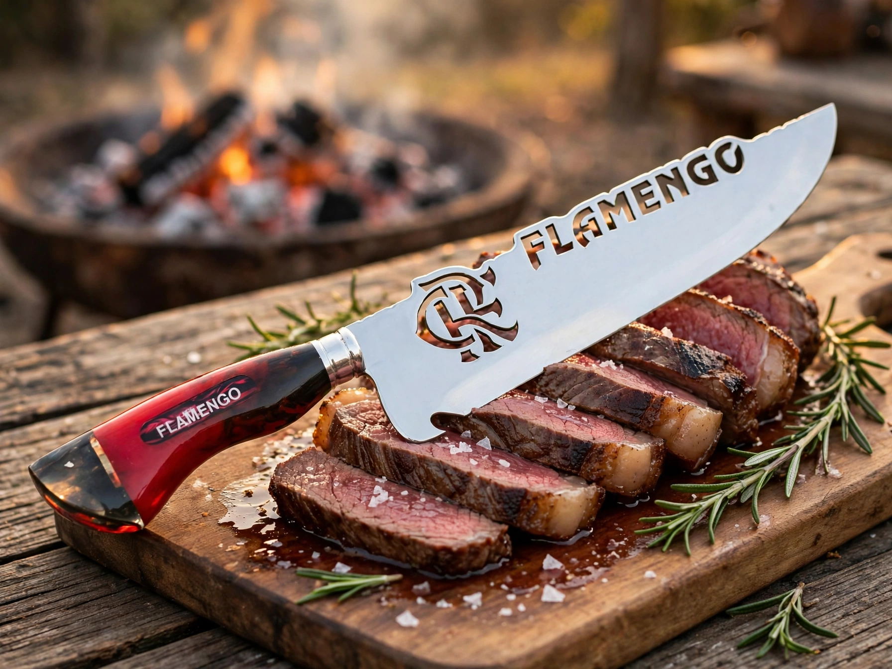 Foto de Faca Personalizada - Flamengo, peça artesanal PB Facas