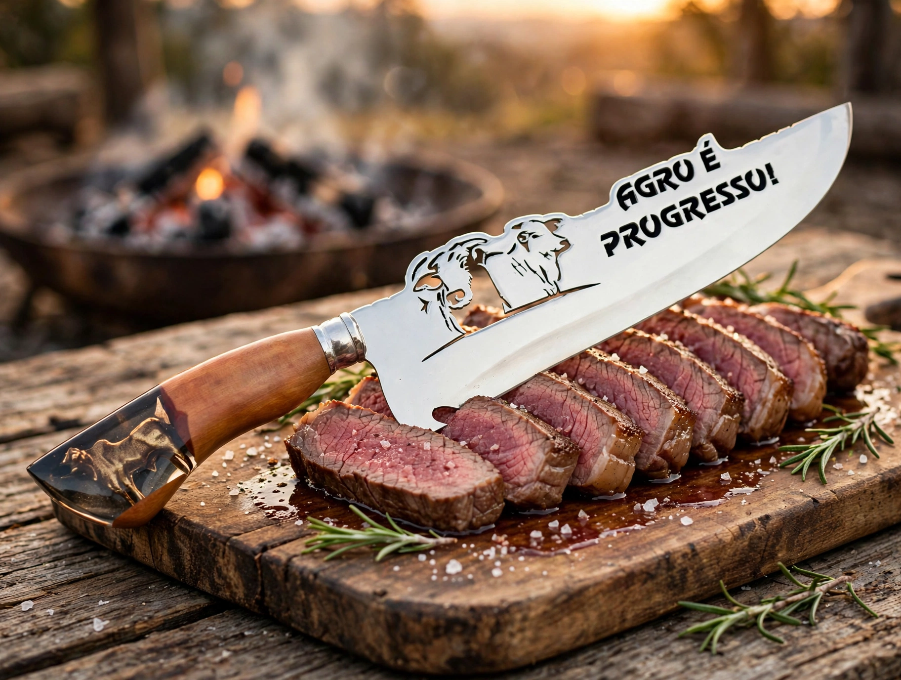 Foto de Faca Personalizada - Nelore, peça artesanal PB Facas