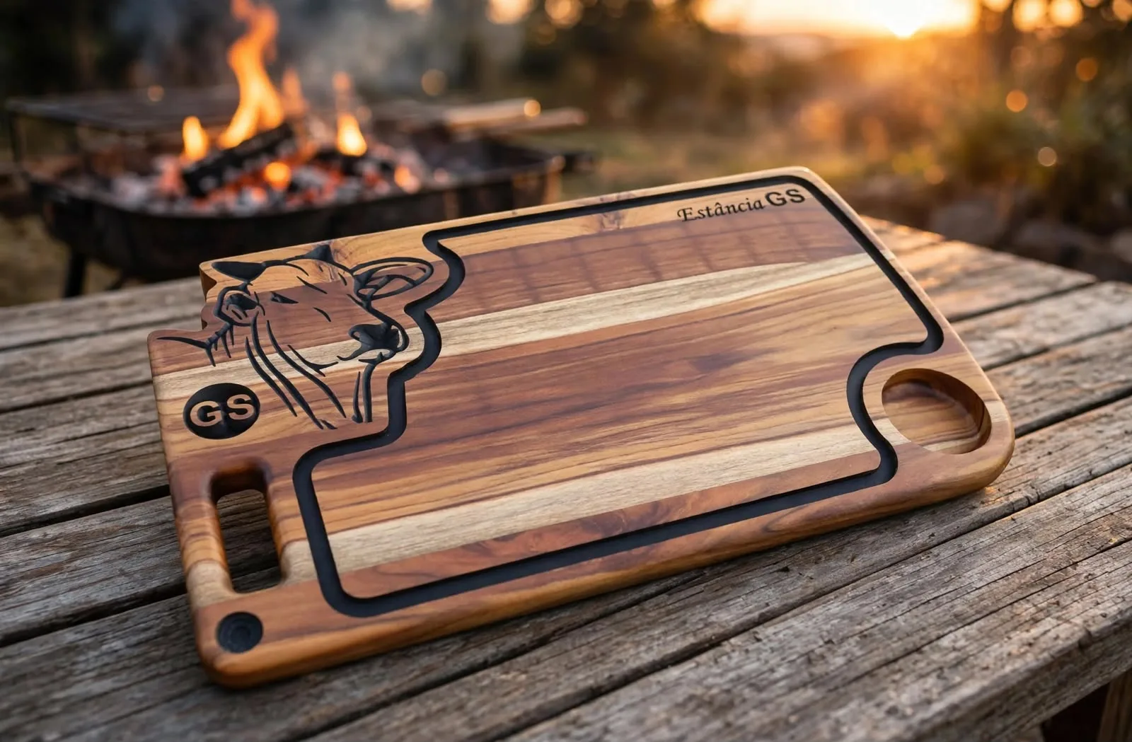 Tábua Personalizada para churrasco com logo do Nelore