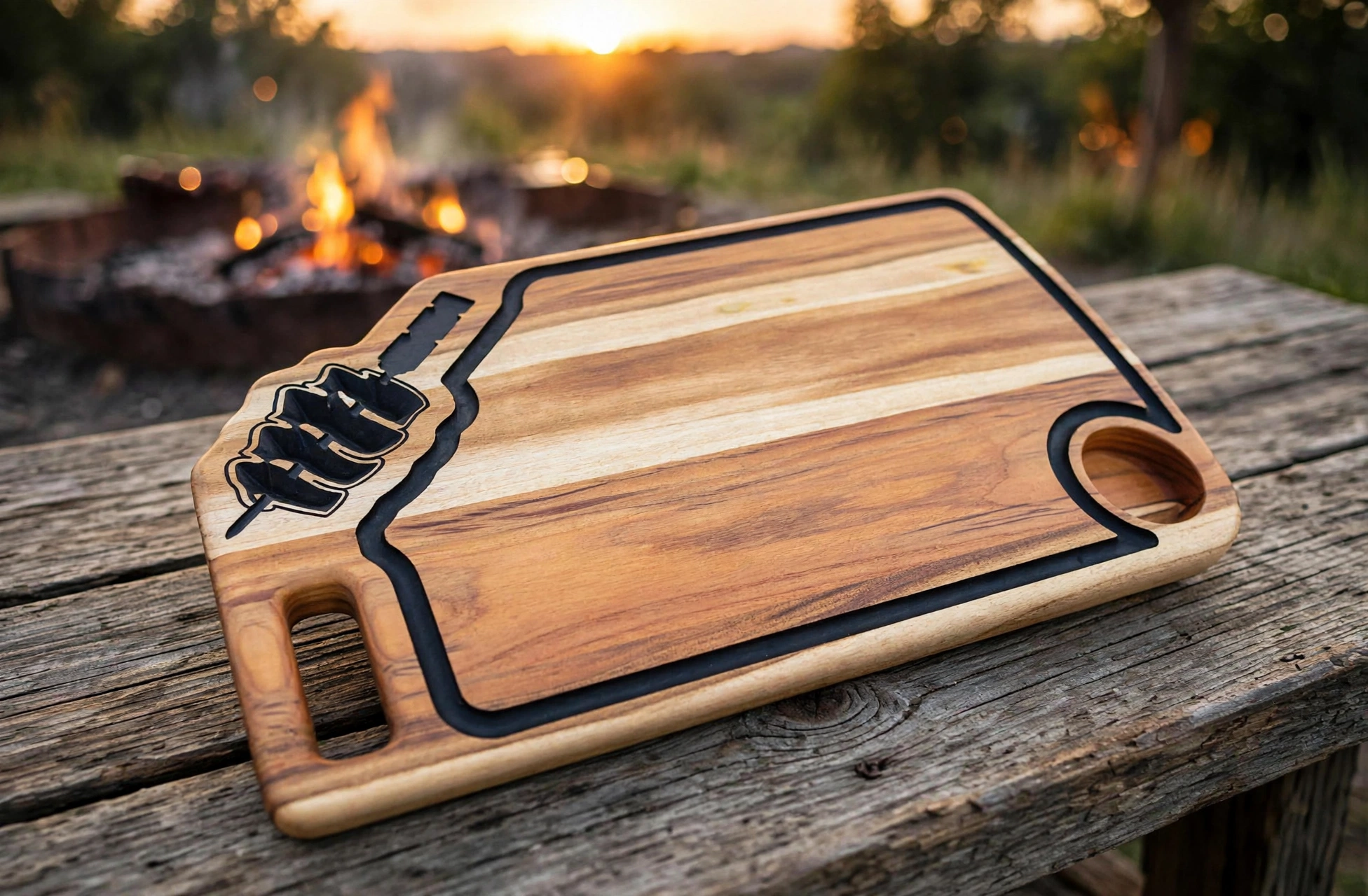 Foto de Tábua Personalizada - Espeto, peça artesanal PB Facas