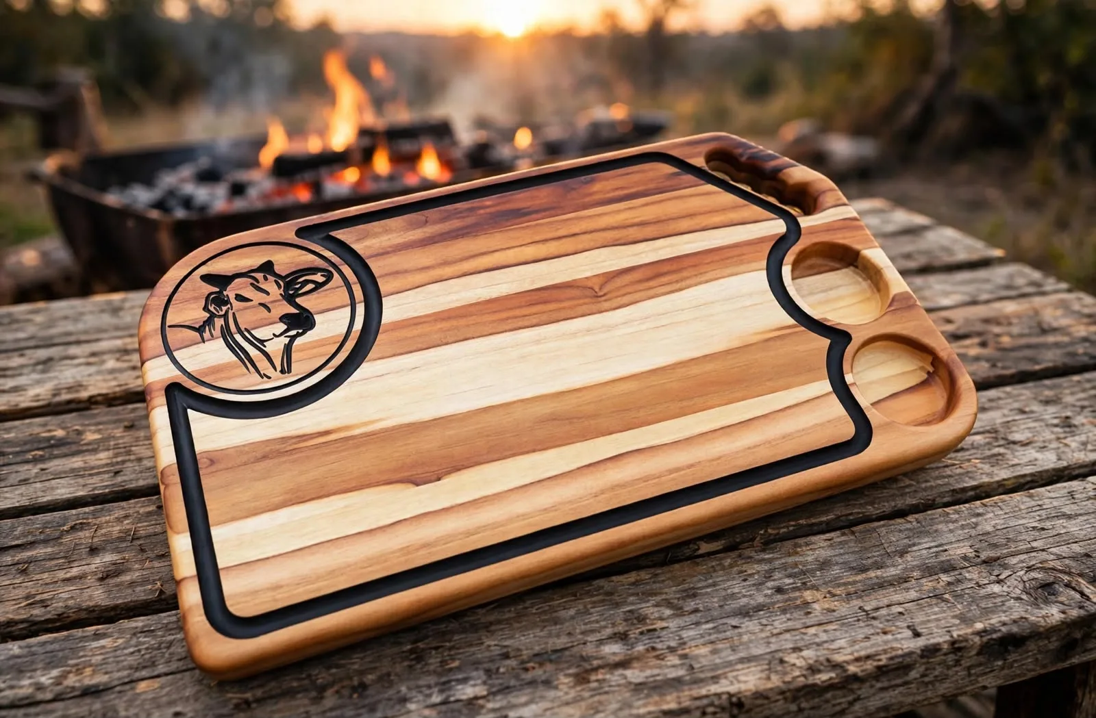 Tábua Personalizada para churrasco com logo da Nelore