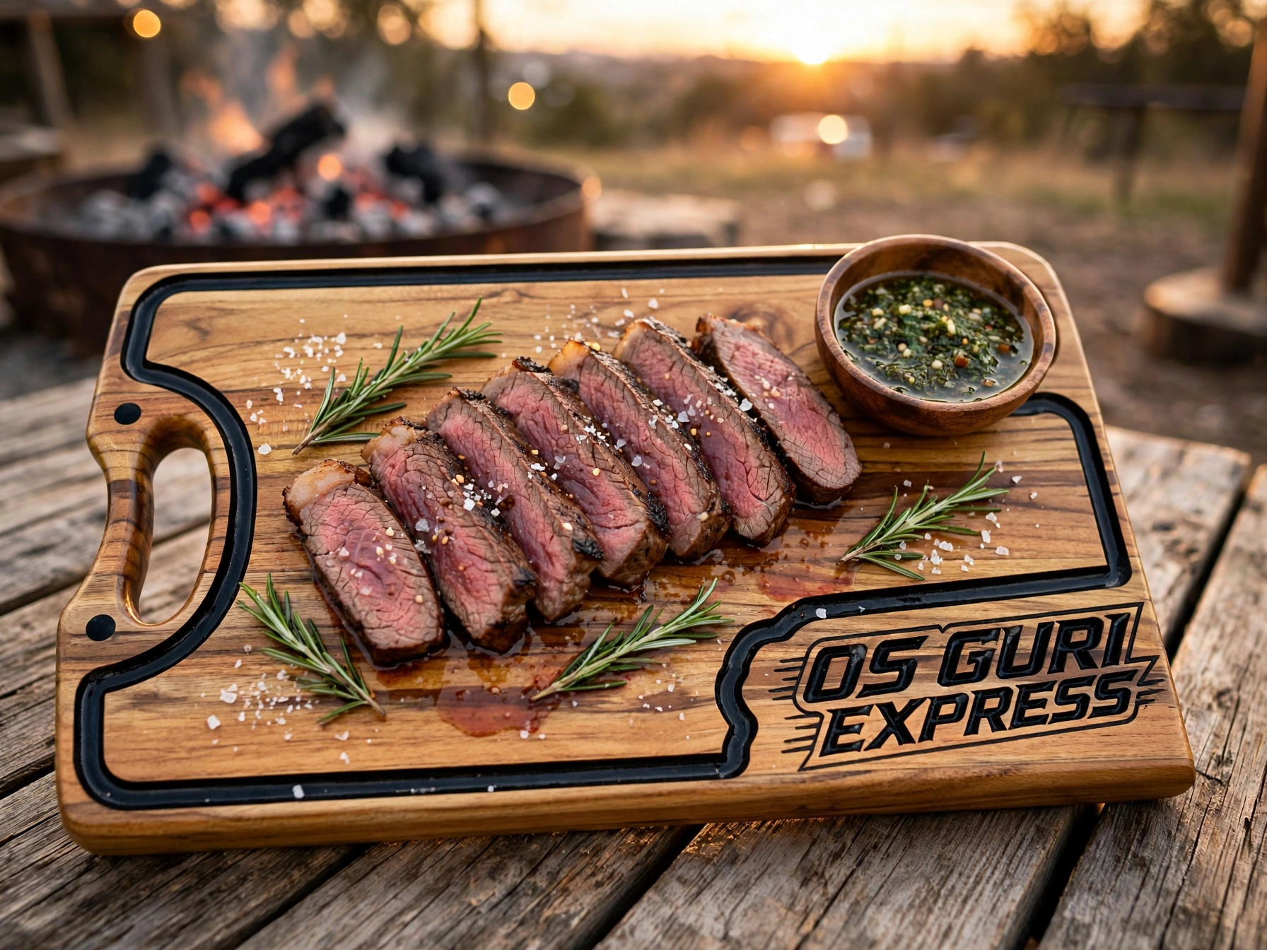 Foto de Tábua Personalizada - Os Guri Express, peça artesanal PB Facas