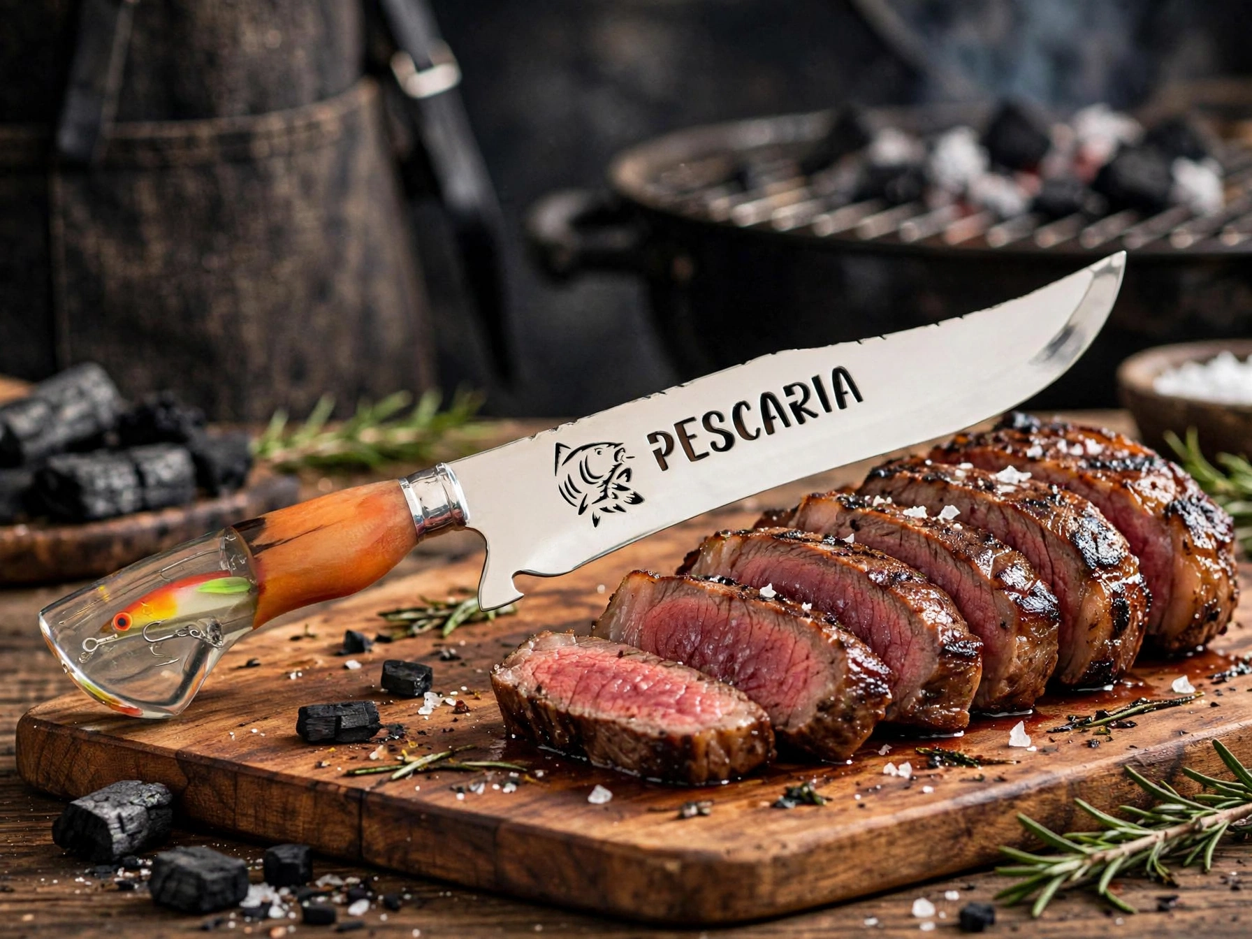 Foto de Faca Personalizada - Pescaria, peça artesanal PB Facas